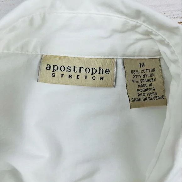 Apostrophe Ruffle Button-Down Top 18 - Picture 6 of 9